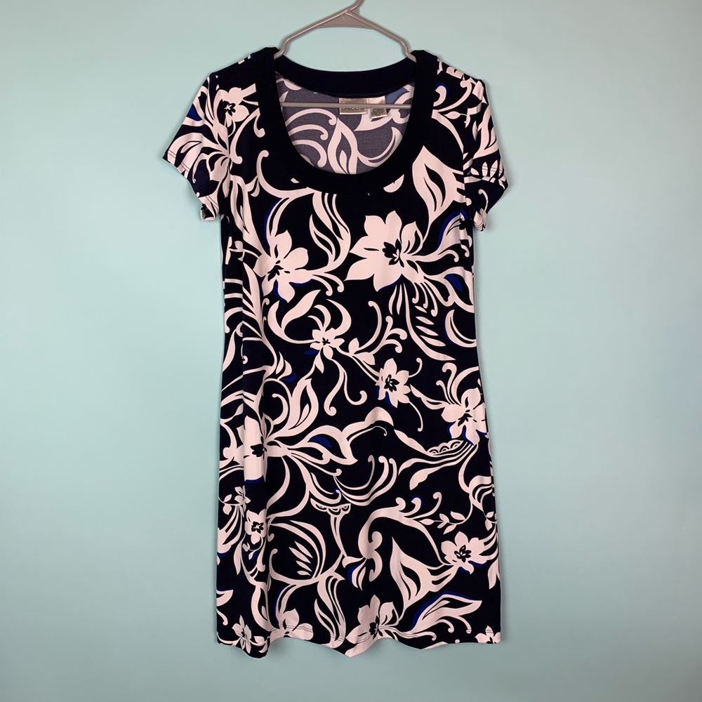 Chico’s size 1 (US size 8) Dress - Navy Floral